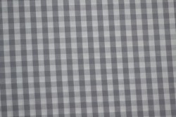 Cotton gingham checks 6.5 mm 160-11 grey