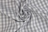 Cotton gingham checks 6.5 mm 160-11 grey