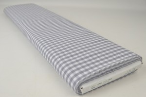 Cotton gingham checks 6.5 mm 160-11 grey