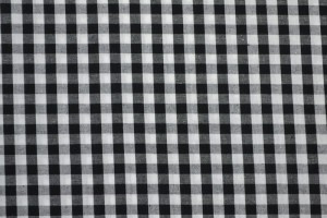 Cotton gingham checks 6.5 mm 160-13 black