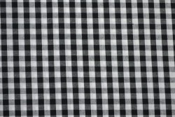 Cotton gingham checks 6.5 mm 160-13 black