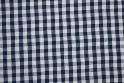 Cotton gingham checks 6.5 mm 160-14 navy