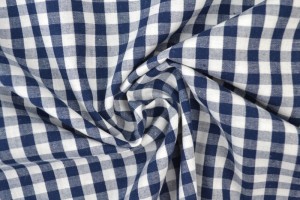 Cotton gingham checks 6.5 mm 160-14 navy