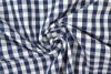 Cotton gingham checks 6.5 mm 160-14 navy