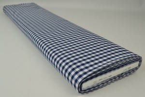 Cotton gingham checks 6.5 mm 160-14 navy