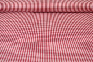 Cotton gingham checks 2.5 mm 162-01 red