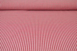 Cotton gingham checks 2.5 mm 162-01 red
