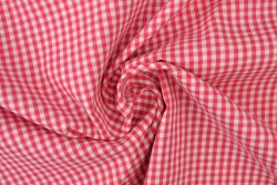 Cotton gingham checks 2.5 mm 162-02 dark pink