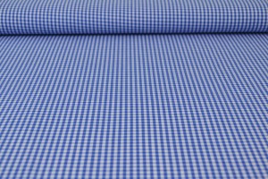 Cotton gingham checks 2.5 mm 162-07 blue