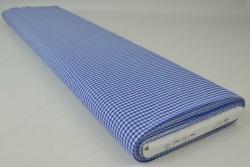 Cotton gingham checks 2.5 mm 162-07 blue