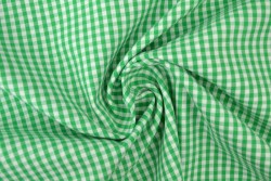 Cotton gingham checks 2.5 mm 162-10 green
