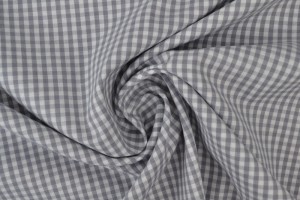 Cotton gingham checks 2.5 mm 162-11 grey
