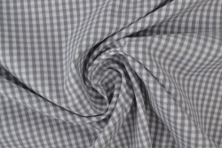 Cotton gingham checks 2.5 mm 162-11 grey