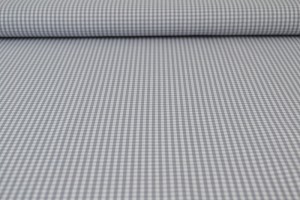 Cotton gingham checks 2.5 mm 162-11 grey