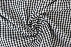 Cotton gingham checks 2.5 mm 162-13 black