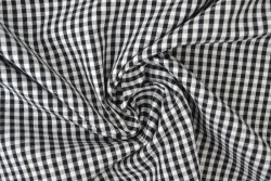 Cotton gingham checks 2.5 mm 162-13 black