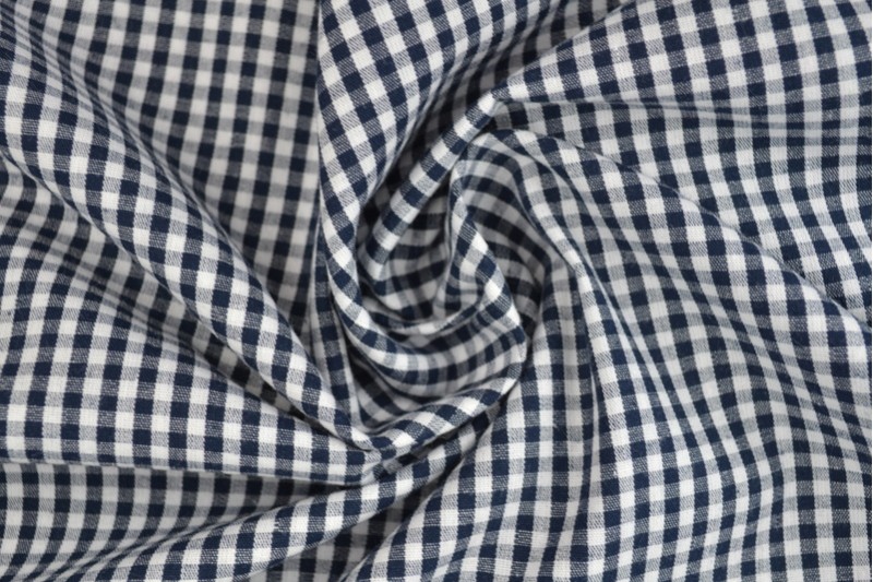 Cotton gingham checks 2.5 mm 162-14 navy