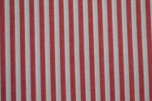 Cotton gingham stripes 6.5 mm 165-01 red