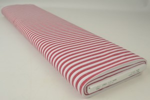 Cotton gingham stripes 6.5 mm 165-01 red