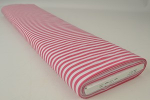 Cotton gingham stripes 6.5 mm 165-02 dark pink