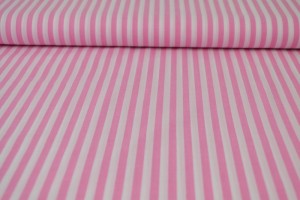 Cotton gingham stripes 6.5 mm 165-03 pink