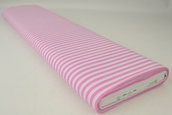 Cotton gingham stripes 6.5 mm 165-03 pink