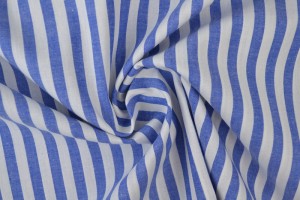 Cotton gingham stripes 6.5 mm 165-07 blue