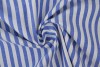 Cotton gingham stripes 6.5 mm 165-07 blue