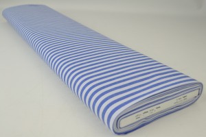 Cotton gingham stripes 6.5 mm 165-07 blue
