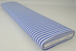Cotton gingham stripes 6.5 mm 165-07 blue