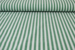 Cotton gingham stripes 6.5 mm 165-09 dark green