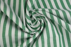 Cotton gingham stripes 6.5 mm 165-09 dark green