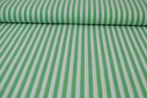 Cotton gingham stripes 6.5 mm 165-10 green