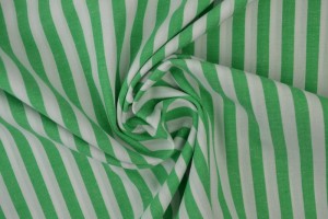 Cotton gingham stripes 6.5 mm 165-10 green