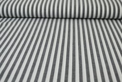 Cotton gingham stripes 6.5 mm 165-13 black