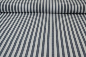 Cotton gingham stripes 6.5 mm 165-14 navy