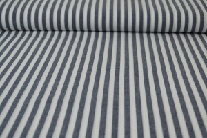 Cotton gingham stripes 6.5 mm 165-14 navy