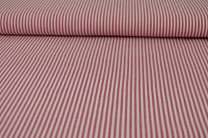 Cotton gingham stripes 2.5 mm 167-01 red
