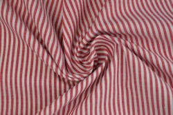 Cotton gingham stripes 2.5 mm 167-01 red