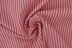 Cotton gingham stripes 2.5 mm 167-02 dark pink
