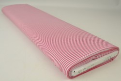 Cotton gingham stripes 2.5 mm 167-02 dark pink