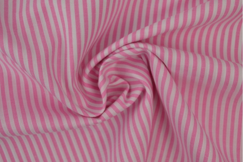 Cotton gingham stripes 2.5 mm 167-03 pink