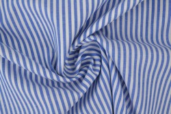 Cotton gingham stripes 2.5 mm 167-07 blue