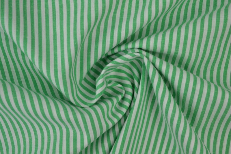 Cotton gingham stripes 2.5 mm 167-10 green