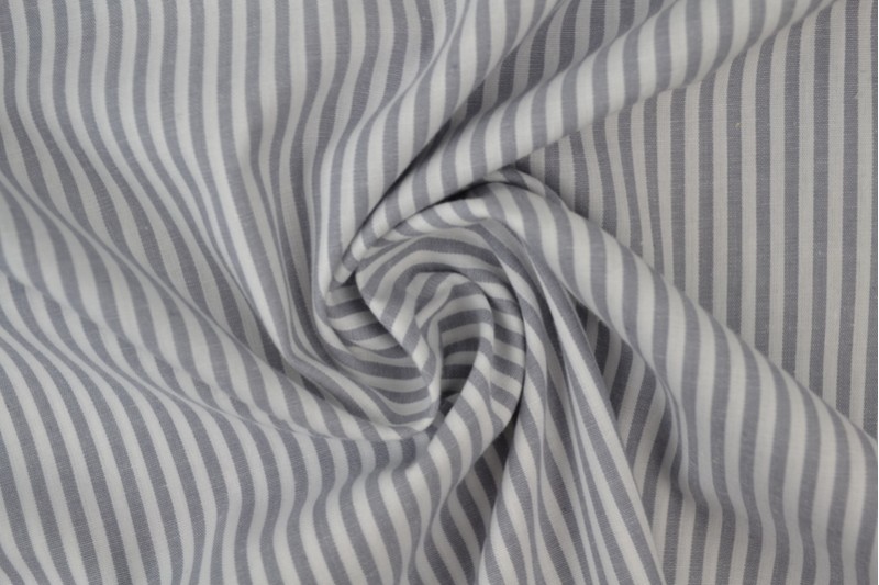 Cotton gingham stripes 2.5 mm 167-11 grey