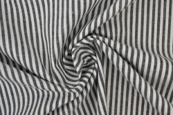 Cotton gingham stripes 2.5 mm 167-13 black