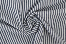 Cotton gingham stripes 2.5 mm 167-14 navy