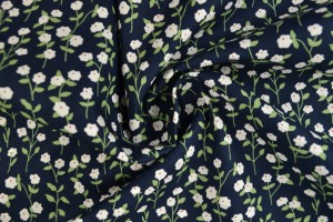 Cotton print 8195-3 dark blue