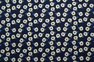 Cotton print 8204-3 dark blue