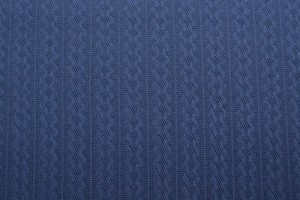 Jacquard cable knit fabric 48 navy